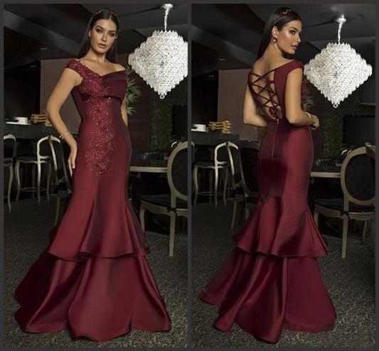 2020 Burgund Sexy Günstige Ballkleider lang Neue Paolo Sebastian Kleider für besondere Anlässe cg7065