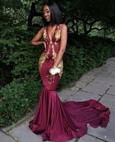 Sexy V Neck Mermaid Evening Dress, Appliques Long Party prom Dress cg7167