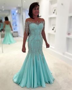 Perlenbesetztes Meerjungfrauen-Ballkleid, sexy, wunderschönes Ballkleid cg7274