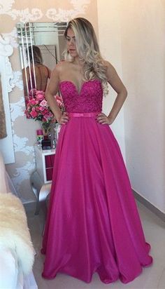 Fuchsia Prom Dress Long cg7289