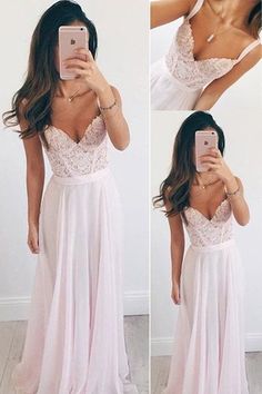 Pink Chiffon Prom Dresses, Elegant Prom Gowns,Long Prom Dresses cg7379