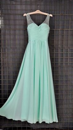 Schlichtes Ballkleid, Ballkleid, Lange Abendkleider, Mintgrüne Ballkleider für Teenager cg7632