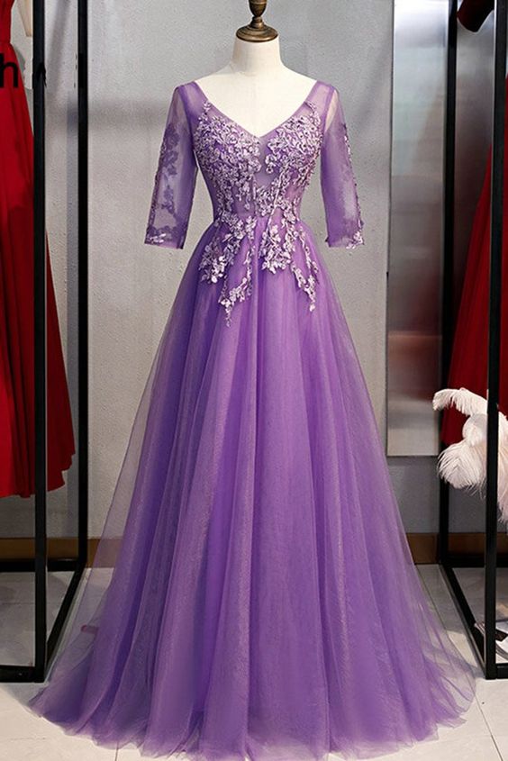 Sexy V Neck Open Back Long Party Evening Gown Prom Dress cg7935