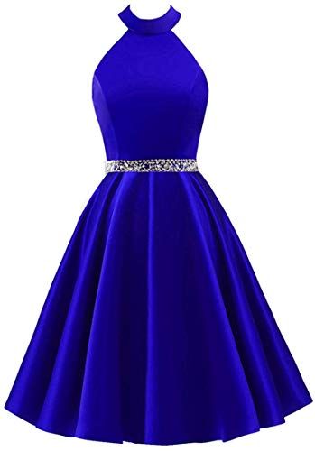 Halter Open Back Beaded Formal Dress Short Homecoming Dresses cg8340 classygown Halter Open Back Beaded Formal Dress Short Homecoming Dresses cg8340 classygown