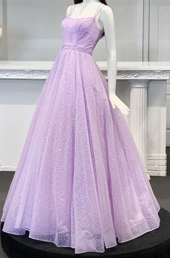 princess ball gown prom dresses, lilac long prom dresses, formal senior prom gowns cg8366