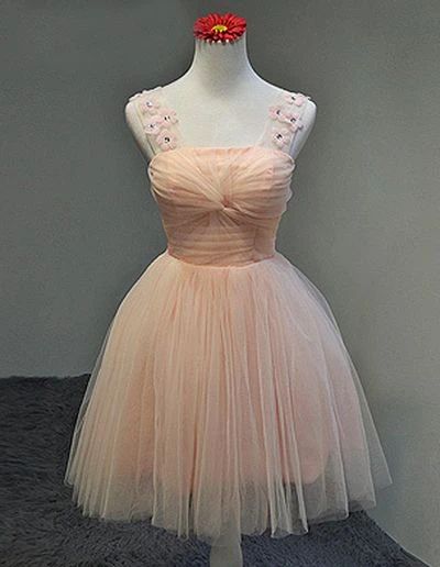 Floral Homecoming Dress,Tulle Homecoming Dresses cg8514