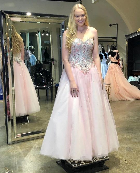 Sweetheart Floor-Length Prom Dress,Beading prom Dress cg8725