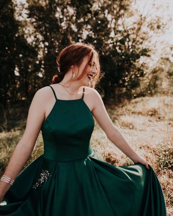 Dark Green Prom dresses, long prom dress, evening dress,prom dresses cg8842