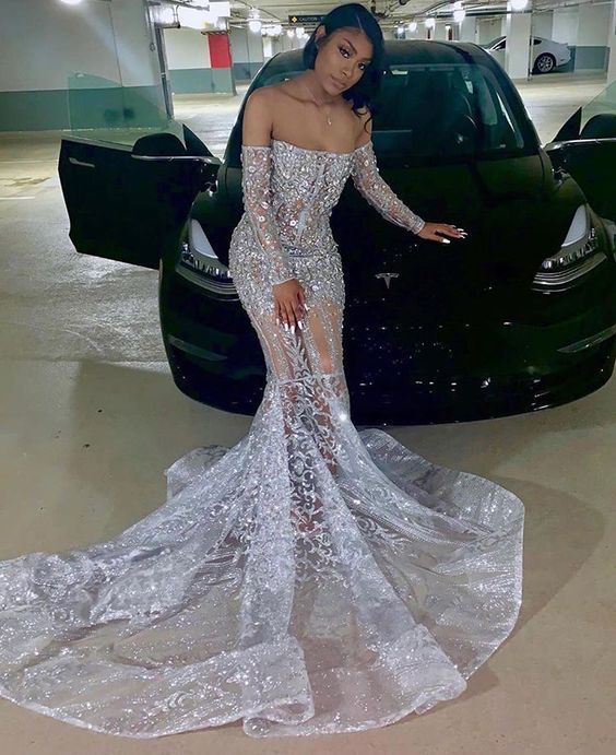 Unique Off The Shoulder Long Prom Dress cg9000
