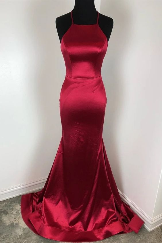 lace up burgundy satin prom dresses, classic burgundy satin prom dresses cg9150