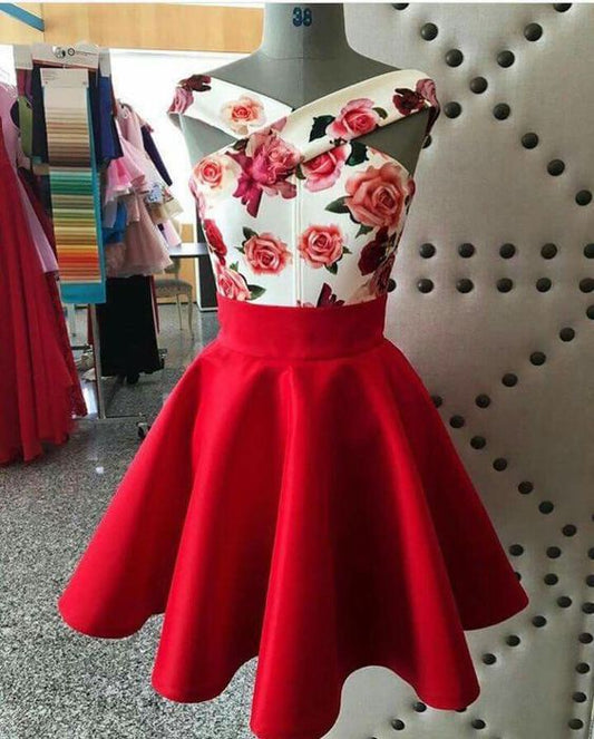 2020 Homecoming-Kleider, kurzes A-Linien-Kleid, cg9191