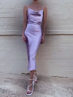 Lilac Tea Length Prom Dress , Slik Prom Dress cg9624
