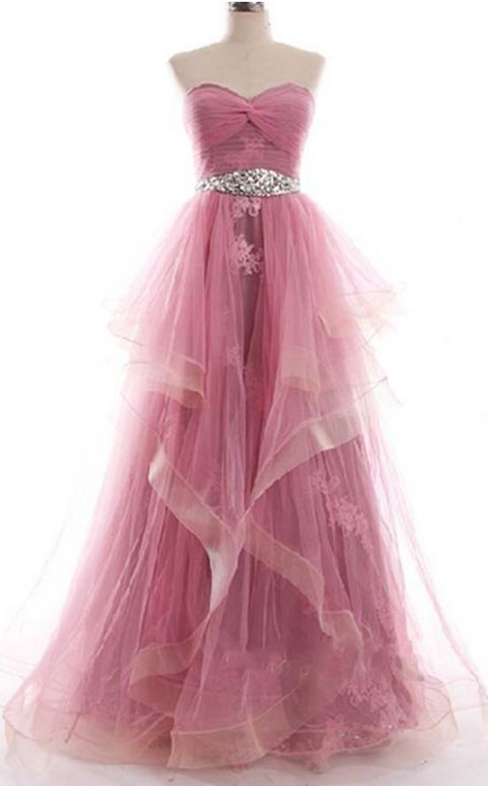 Sweatheart Neck Prom Dress,strapless Prom Dress,beading Prom Dress,long Prom Dress,tulle Prom Dress,high Quality Prom Dress cg9706