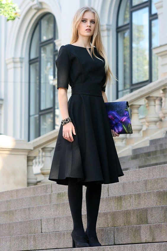 Black Cocktail Dress, Womens Black prom Dress cg9915