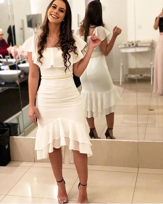 Charming Short Sleeves Homecoming Dress cg9961