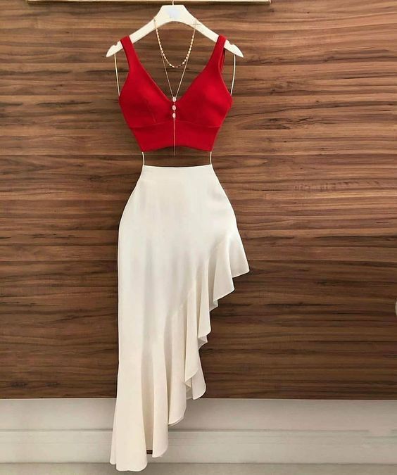 Two Piece Chic Prom Dress cg9963