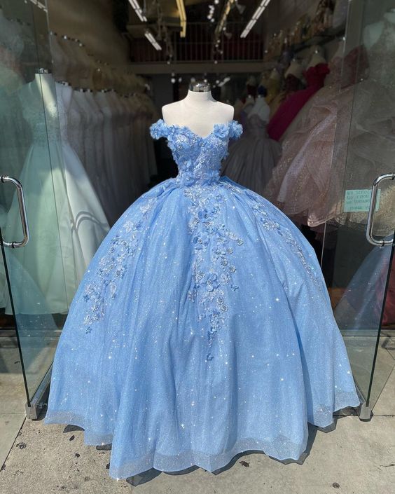 Blue Off The Shoulder Evening Gown, long prom ball gown Dress classygown Blue Off The Shoulder Evening Gown, long prom ball gown Dress classygown