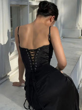 Sexy Backless Evening Dress Spaghetti Straps Prom Dress Y7714 main image 1