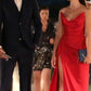 Gorgeous Strapless Slit Red Prom Dress Long Evening Dresses    cg25354