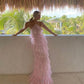 New Arrival Tiered Tulle Pink Prom Dress,  Long Evening Dress   cg24882