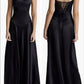 Spaghetti Straps Black Sexy Prom Dress Simple Long Evening Dresses    cg25338