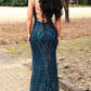 gorgeous square neck beading mermaid evening prom dress  cg5341