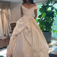 A Line Off Shoulder Beautiful Long Wedding Dress      cg25315