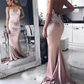 sexy backless pink mermaid prom dresses,simple long prom dresses   cg17686