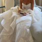 A Line Strapless Lace Beautiful Long Wedding Dress      cg25320