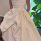 A Line Off Shoulder Beautiful Long Wedding Dress      cg25315