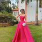 Elegant Satin Strapless Party Dress Evening Dress     cg25171