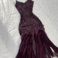 Vintage Spaghetti  Straps Long Prom Dress Party Gown Evening Dress      cg25229