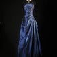 Pretty A Line Sleeveless Navy Blue Long Prom Dress Evening Dress      cg25270