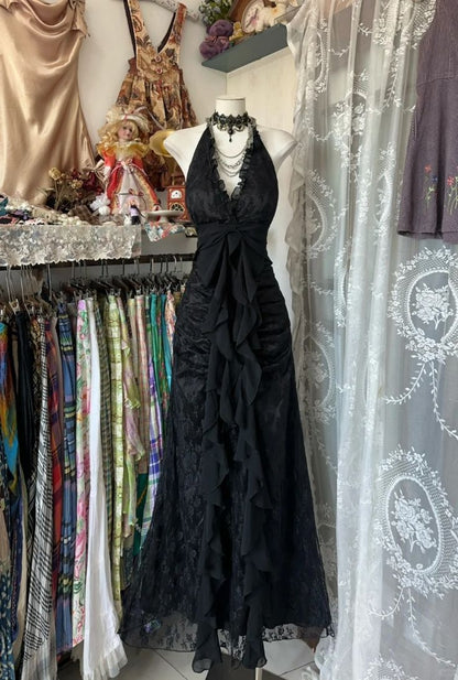 Black Elegant Vintage Prom Party Gown Evening Dress cg25250 Black Elegant Vintage Prom Party Gown Evening Dress cg25250