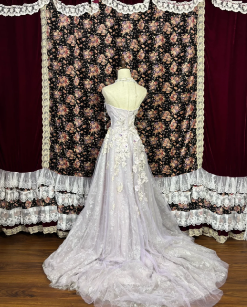 Strapless Lace Wedding Dress Tulle Formal Wedding Gown  cg26245