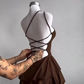 Brown Short Simple Party Dress Homecoming Dress     cg25652