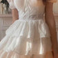 a-line short sleeves tiered elegant party homecoming evening dress      cg25280