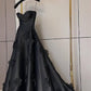 Elegant Black Spaghetti Straps Prom Dress Party Dress       cg25049