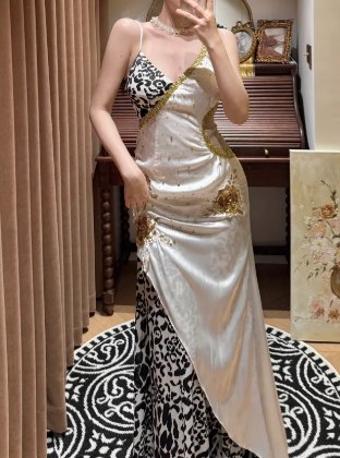 V Neck Satin Prom Party Dress Vintage Evening Dress 22nd Birthday Outfit cg26316