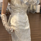 Ivory Wedding Wedding Dress Mermaid Vintage Wedding Gowns cg26364