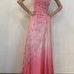 Elegant Ombre Pink Long Prom Dress, Vintage Evening Dress    cg25402