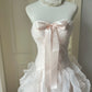 A Line Light Pink Strapless Prom Party Dresses Unique Long Evening Dress Vintage Princess Dress   cg25989