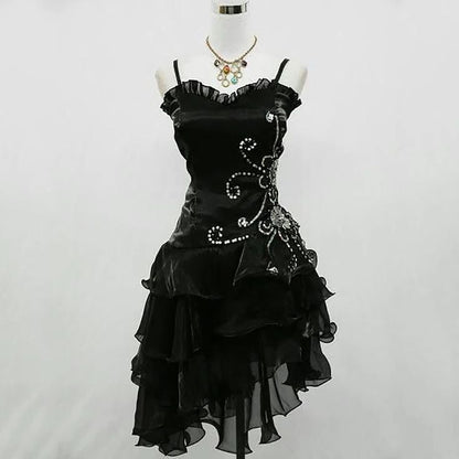 Sexy Cocktail Dress Straps Sleeveless Black Short Prom Dress Homecoming Dress     cg25838