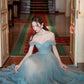 Off Shoulder Tulle Evening Dresses, Sleeveless Prom Party Gowns  cg25583