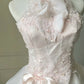 A Line Pink Prom Party Dresses Unique Long Evening Dress Vintage Princess Dress   cg25984