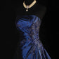 Pretty A Line Sleeveless Navy Blue Long Prom Dress Evening Dress      cg25270