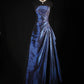 Pretty A Line Sleeveless Navy Blue Long Prom Dress Evening Dress      cg25270