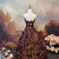 A Line Strapless Ball Gown Quinceanera Dress Unique Evening Dress    cg25565