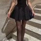 Black Off Shoulder Short Simple Party Dress Homecoming Dress     cg25664