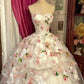 A Line Strapless Ball Gown Quinceanera Dress Unique Evening Dress    cg25598